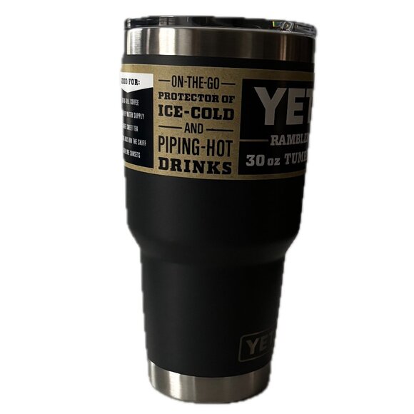 YETI RAMBLER® 30oz  Vacuum Insulated Tumbler Magslider Lid Charcoal Gray NWT - Picture 6 of 9